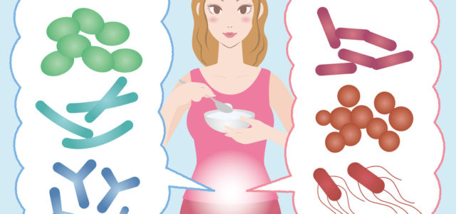 Young woman eats yogurt for her microbiome