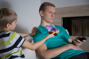 Can men suffer postpartum depression? This dad would feel more like playing with his son if he had treatment for paternal postpartum depression.