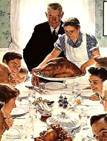 This Norman Rockwell picture is heartwarming, but holidays with depressed family can be hard.