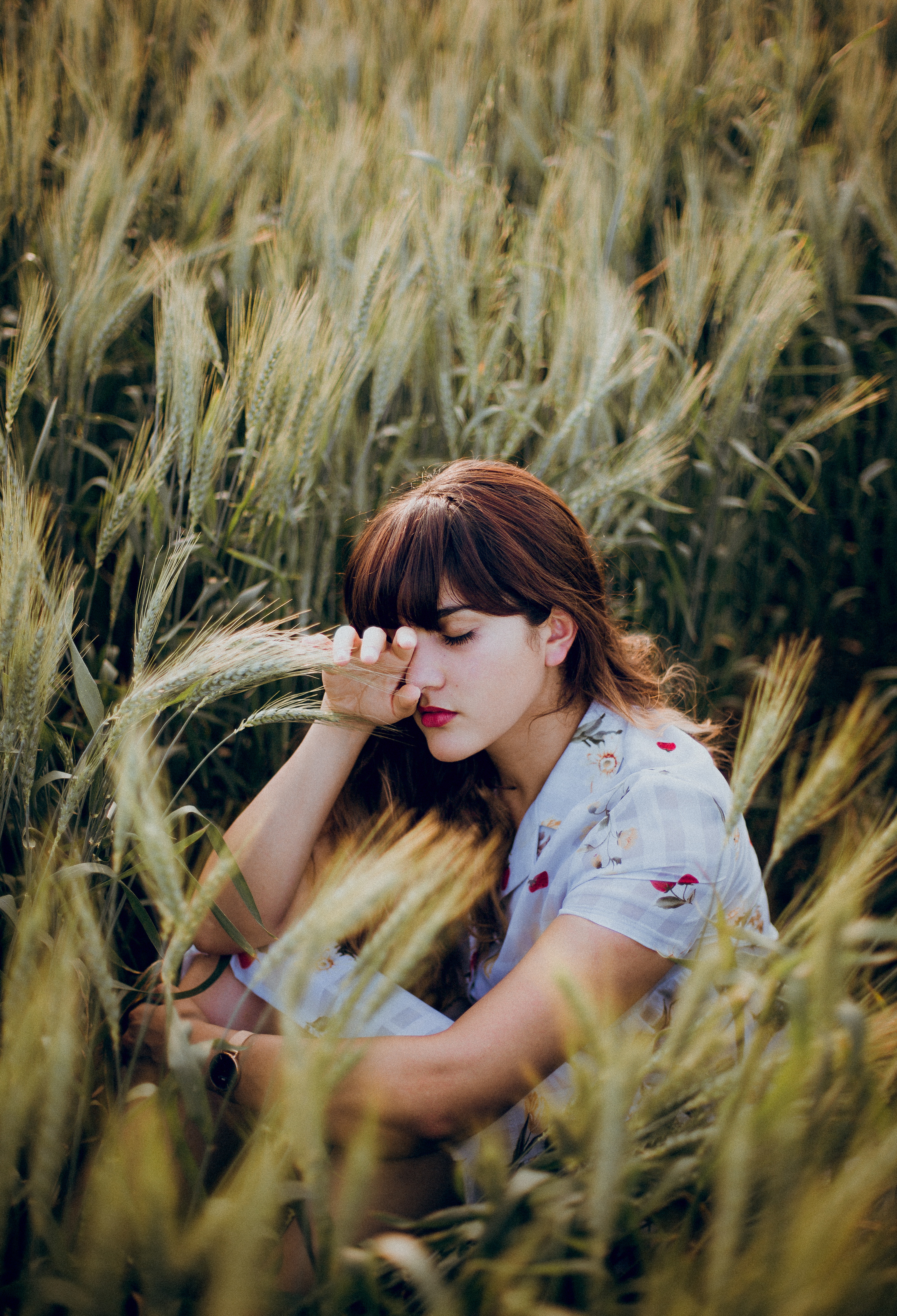 Depressed woman needs stronger microbiome gut-brain axis to feel better.