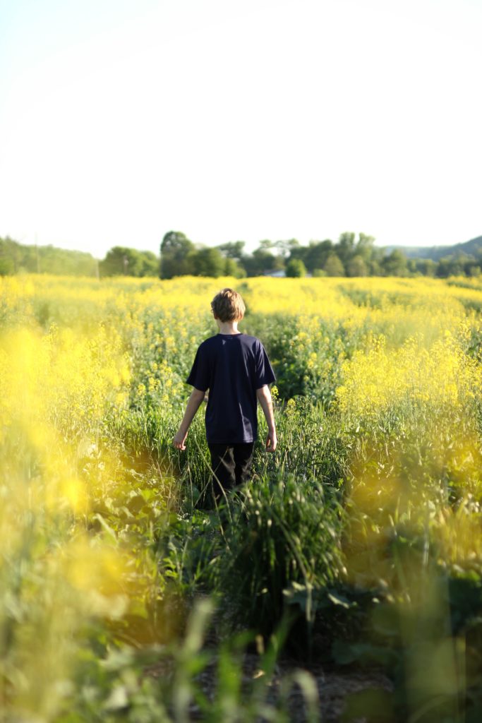 Ben is walking alone to sort his thoughts because his family is suffering together with psychiatric disorders.