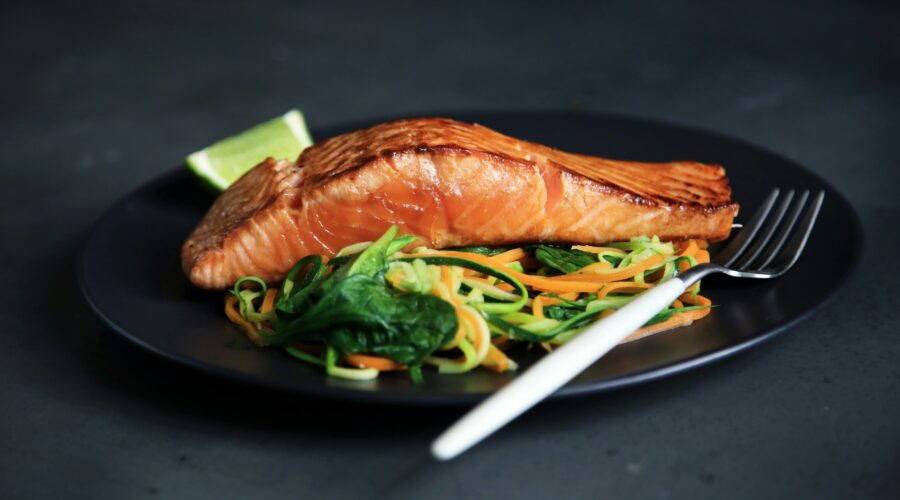 Salmon is a good food to help binge eating disorder bow to the ketogenic diet.